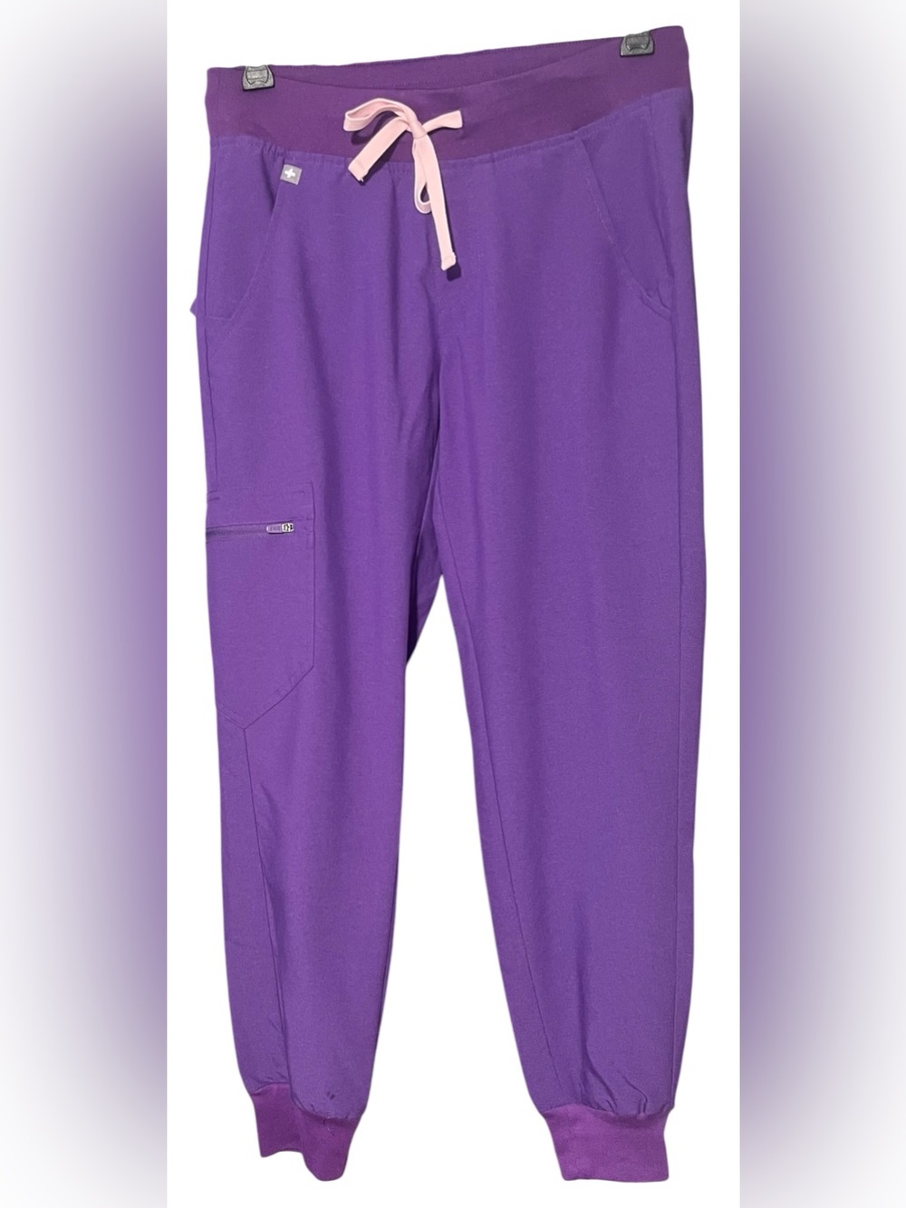 💜FIGS Zamora Jogger Scrub Pants. Limited edition-Ultra Violet. XS-Petite. EUC